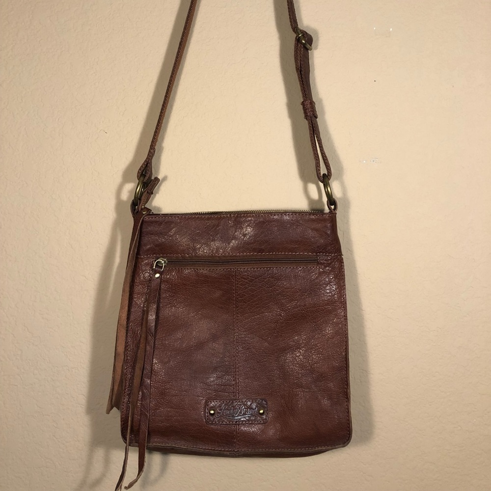 Lucky Brand Rayla Leather Textured Boho Purse - Picture 6 of 14